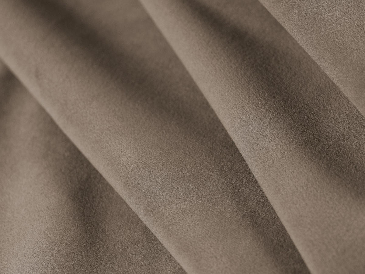 SOFA modular Bloom aus Samt hellbraun 3 Sitzplätze - Hellbraun, Textil (106/95/232cm) - Micadoni
