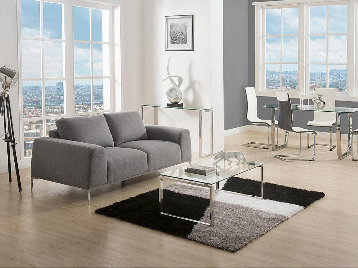 KONSOLENTISCH - Glas - FREYA - Transparent, Glas (41/120/75cm) - Vente-Unique