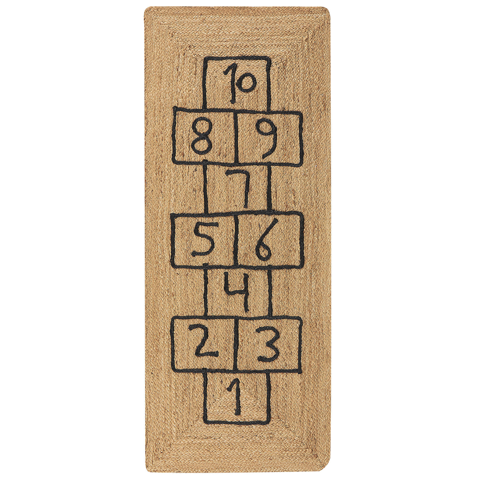 KINDERTEPPICH Naturfarben 150/60 cm Jute Tavasa - Naturfarben, Textil (60/150cm) - Beliani