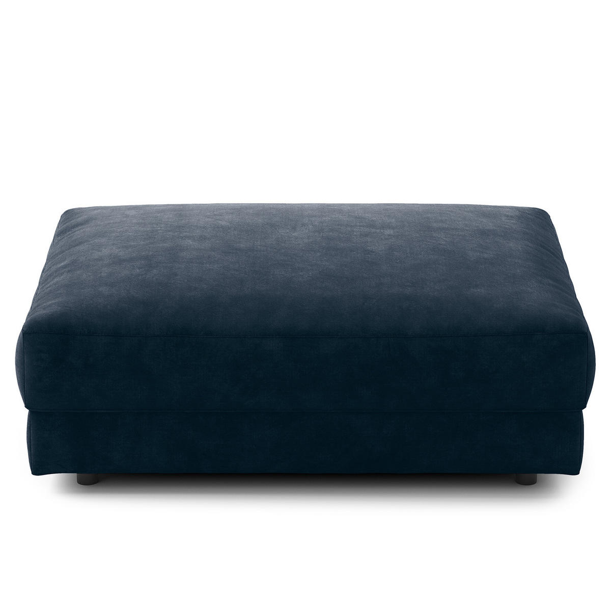 POLSTERHOCKER - Blau/Schwarz, Kunststoff/Textil (105/38/117cm) - home24