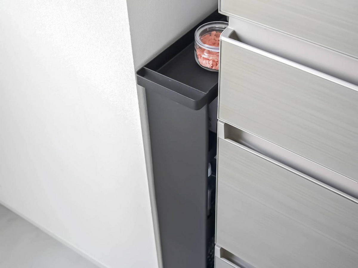 KÜCHENWAGEN Tower schwarz 48/80/12 cm - Schwarz, Metall (48/80.5/12cm) - Yamazaki