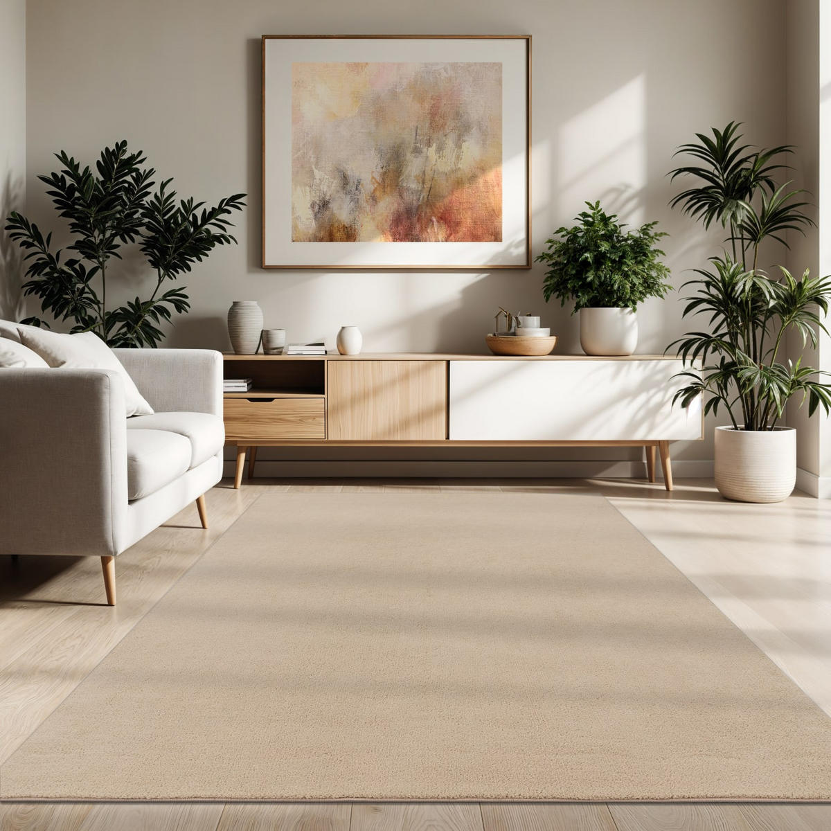 KURZFLORTEPPICH 80/150 cm Cadiz 630 - Beige, Kunststoff (80/150cm) - Paco Home
