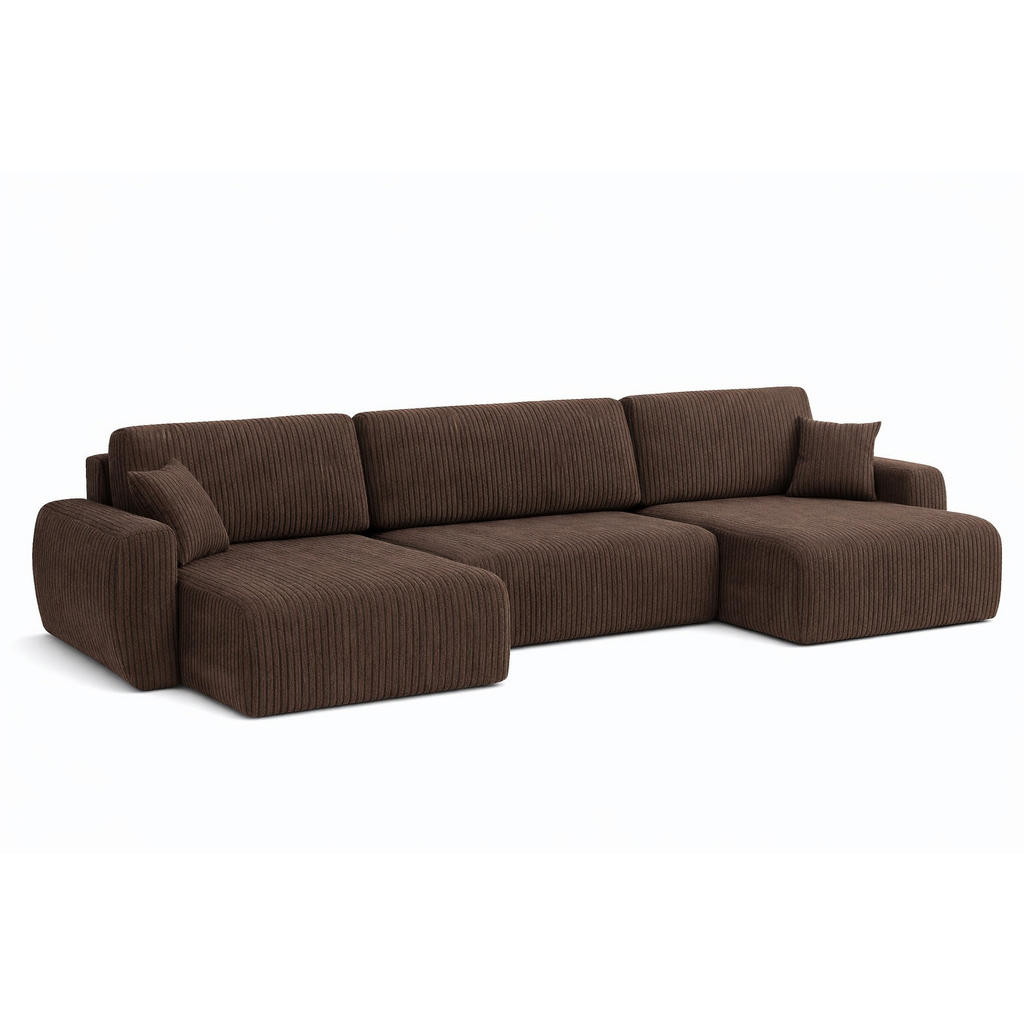 Thumbnail - Kaiser Möbel Ecksofa, Braun, Holz, 342x142 cm, Wohnzimmer, Sofas & Couches, Wohnlandschaften, Ecksofas