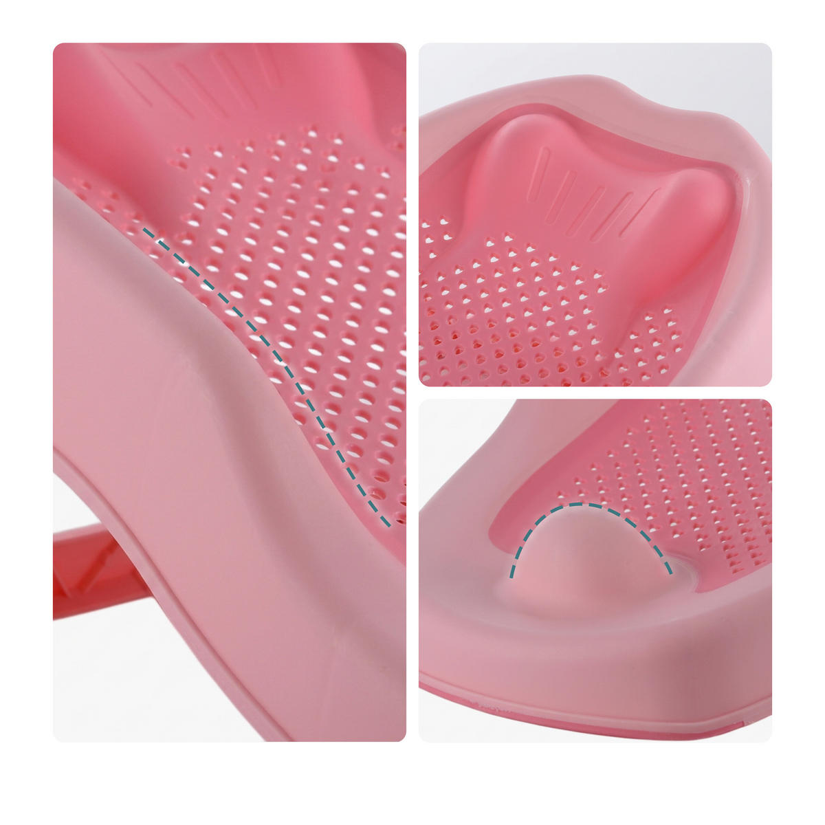 LEŽALNIK Roza 2-delni-set - večbarvno, umetna masa (51.5/30cm) - Relaxdays