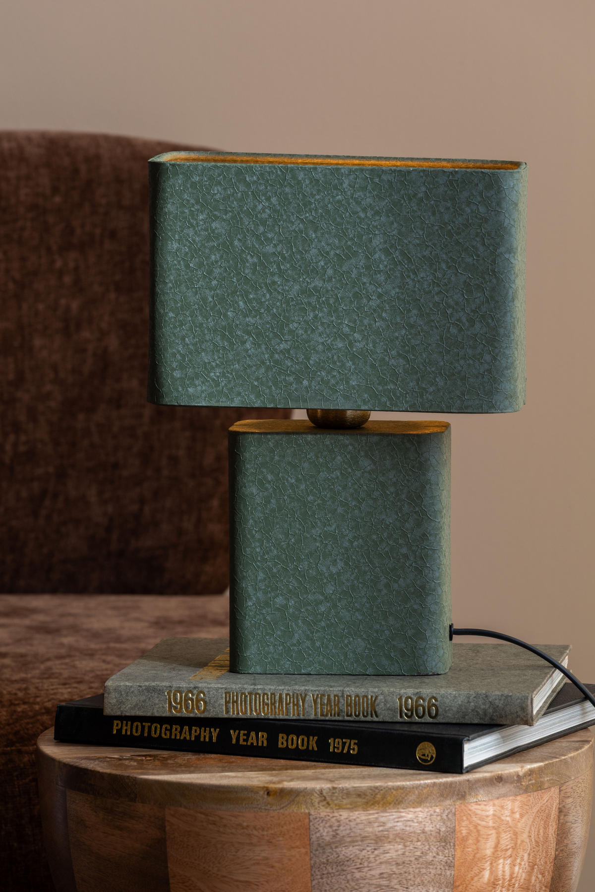 TISCHLAMPE Boaz Recto - Grün - 24/14/33 cm - Grün, Metall (24/14/33cm) - Leitmotiv