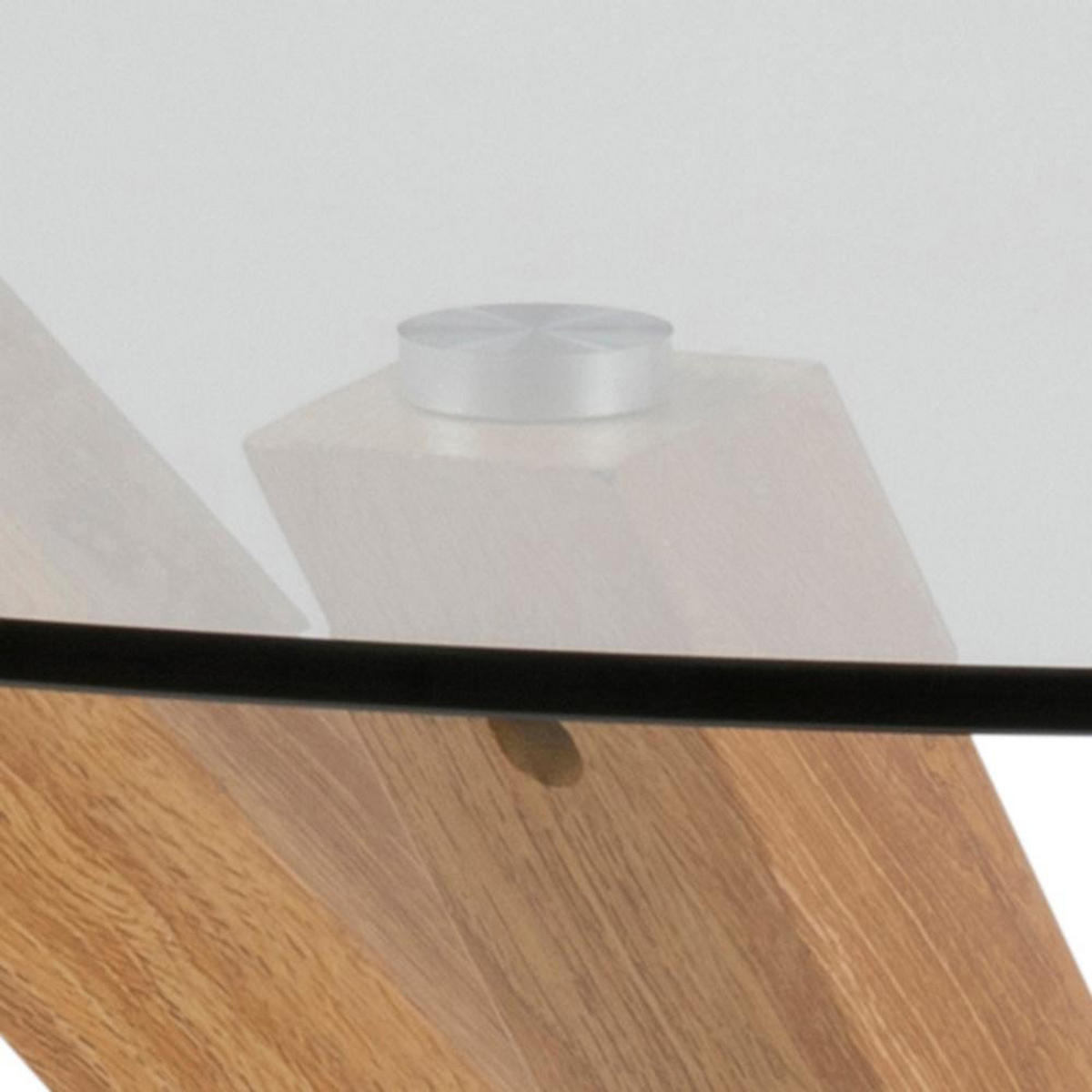 ESSTISCH Glas - Weiß, Holzwerkstoff (119/119/76cm) - ebuy24