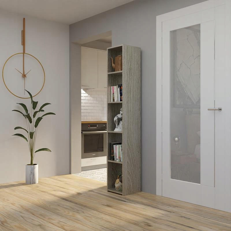 BÜCHERREGAL 180 EX3 Sonoma Eiche 30/30/180 cm - Sonoma Eiche, Holzwerkstoff (30/180/30cm) - Matkam Möbel