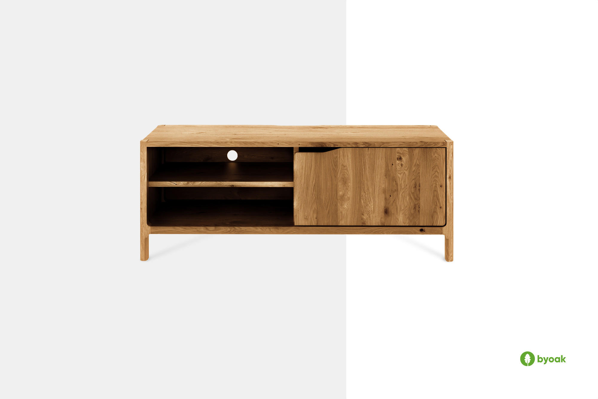 TV-SCHRANK PAUL Kernbuche - Kernbuche, Holz (111/48/50cm) - byoak