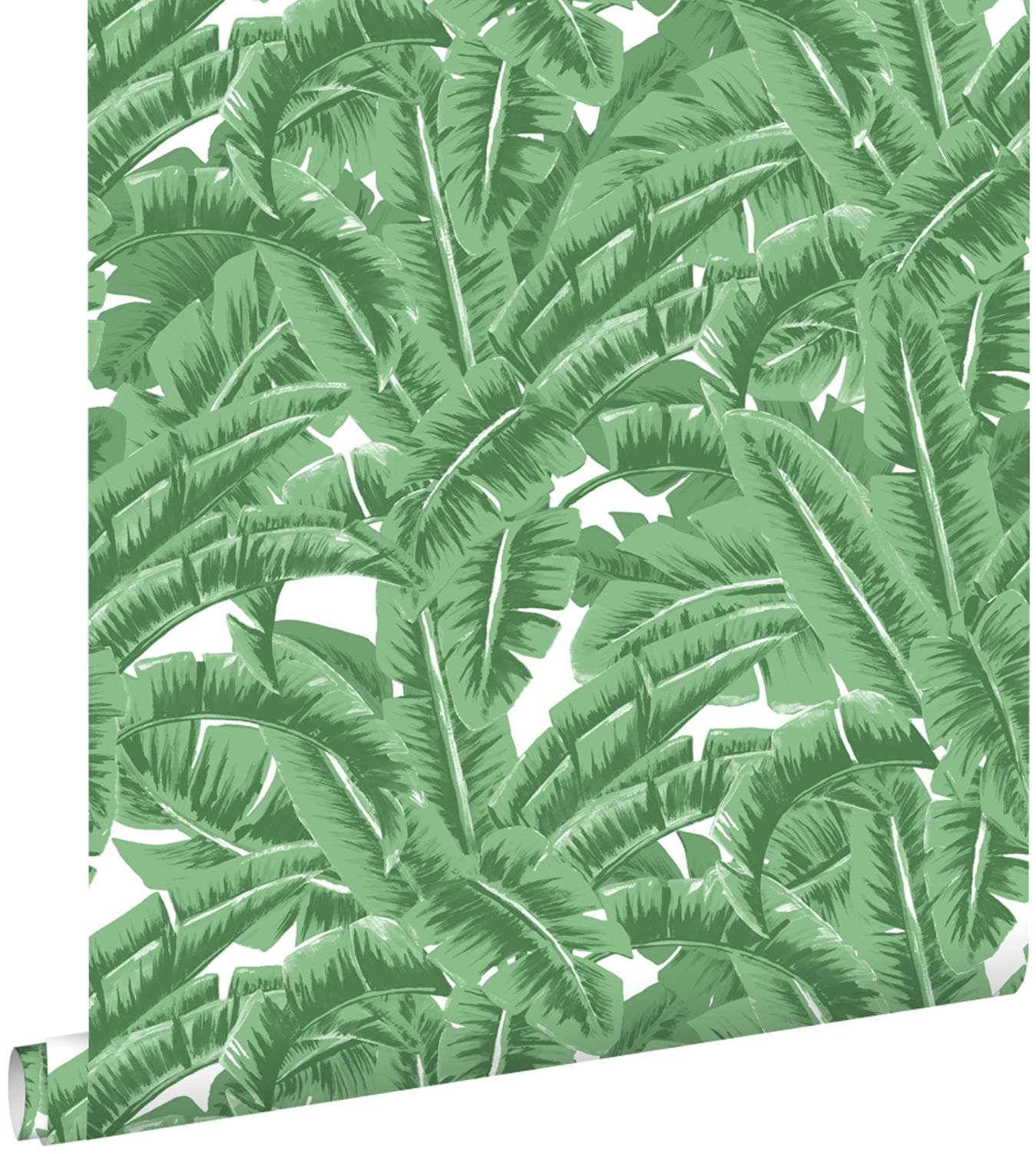 TAPETE Bananenblätter 53 cm x 10.05 m - Grün, Papier (53/1000cm) - ESTAhome
