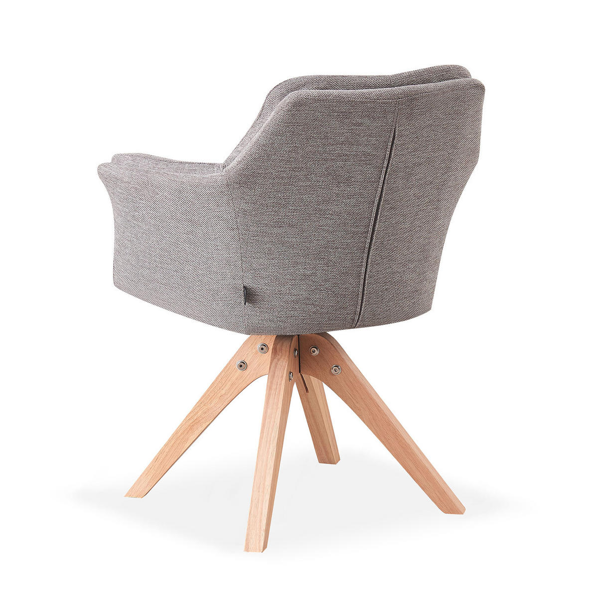 ARMLEHNSTUHL DAISY Grau - Grau, Holz/Textil (63/83/64cm) - B&D Home