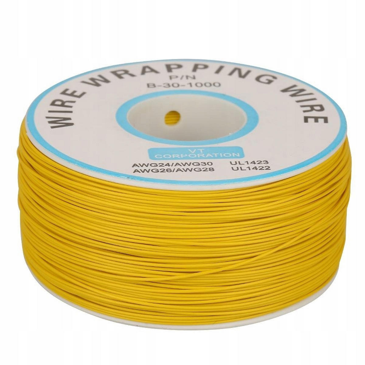 DRAHT KYNAR, 0,25 mm AWG 30, 0,60 mm Außen-Ø, 200 m, verzinntes Kupfer, PVC-Isolierung, 300 V, -60 bis 200 °C - Multicolor, Kunststoff/Metall (10/10/10cm)