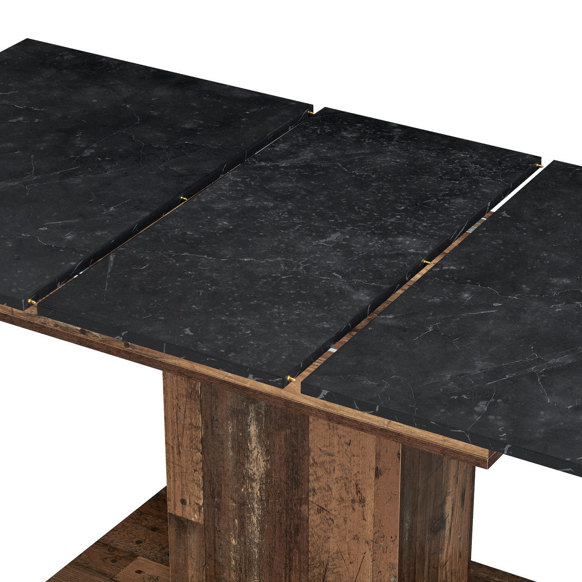 ESSTISCH BOSCO 120-160/80/76 cm - Anthrazit/Sonoma Eiche, Holzwerkstoff (80/120/76cm) - B&D Home