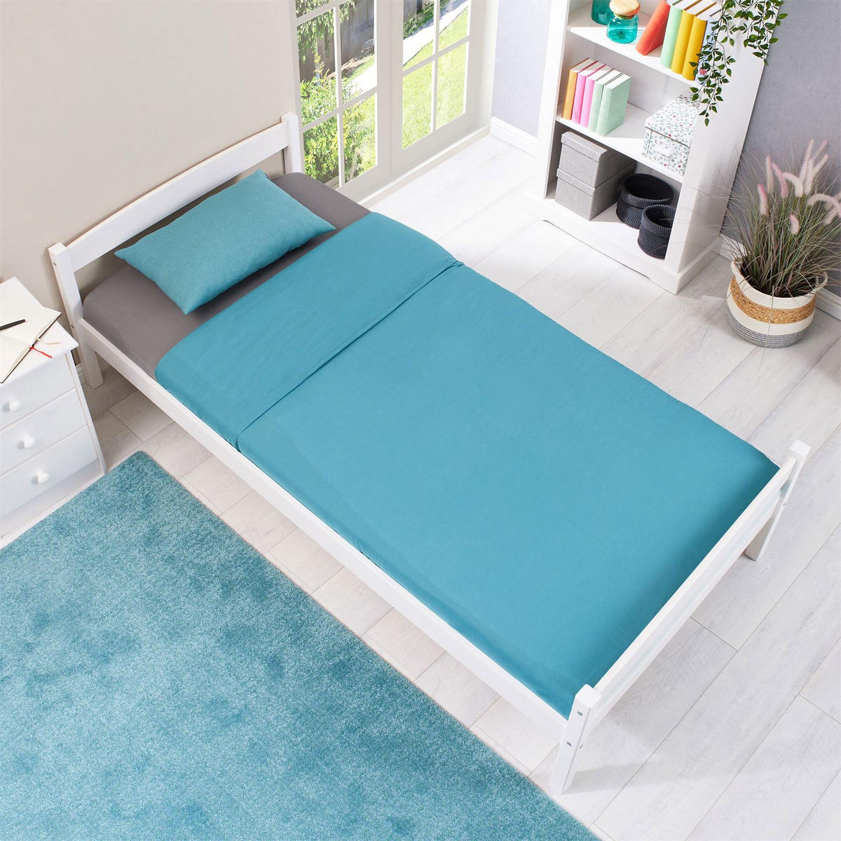EINZELBETT FELIX-2 90X190 CM - Weiß, Holz (90/190cm) - IDIMEX