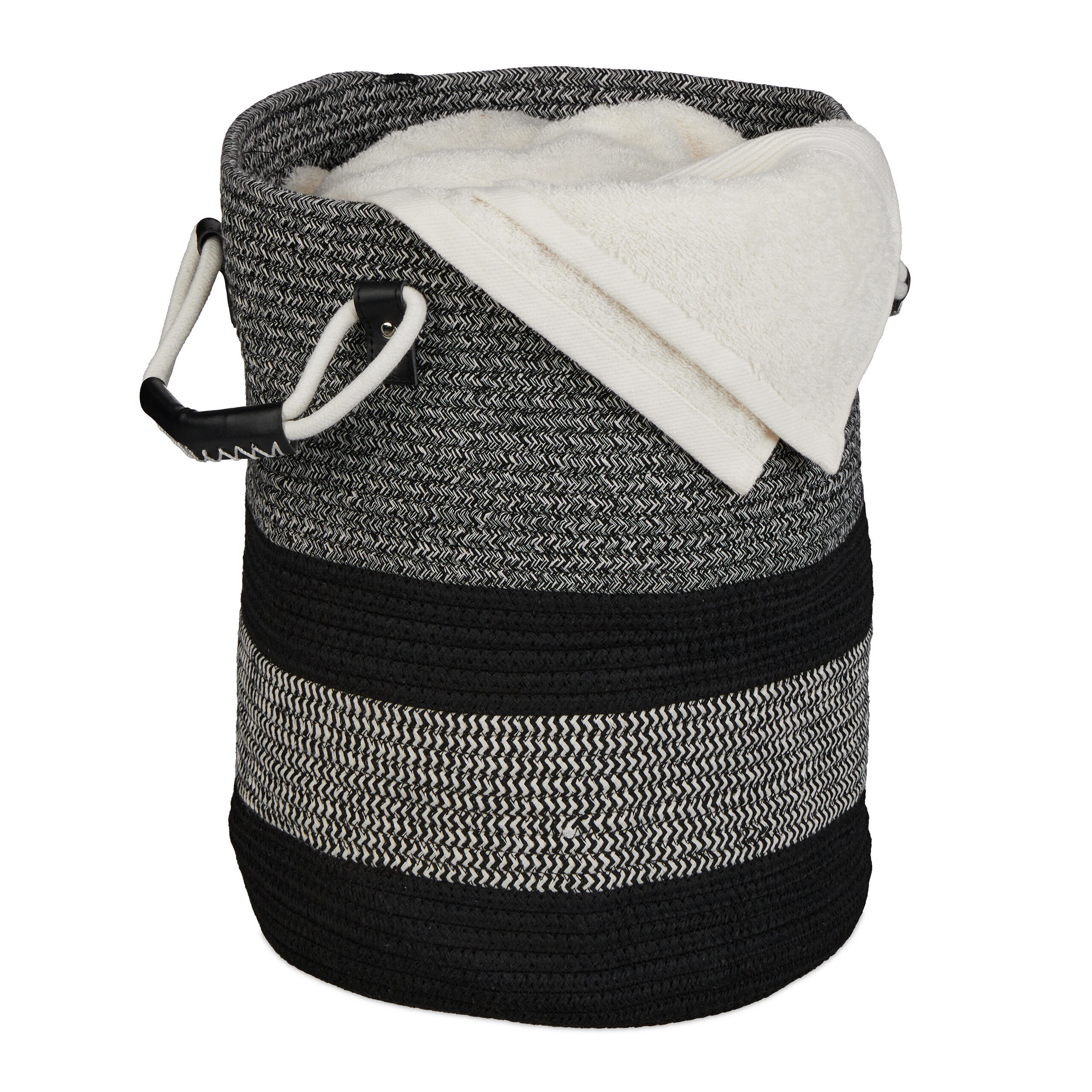 COS Antracit negru bumbac pliabil 40x43x33 cm