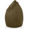 SITZSACK "Drop" 60x60x90cm - 220L - Olivgrün, Textil (60/90/60cm) - Green Bean