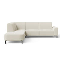 ECKSOFA Regento Creme Links - Creme/Schwarz, Holz/Textil (277/218cm) - Graingold