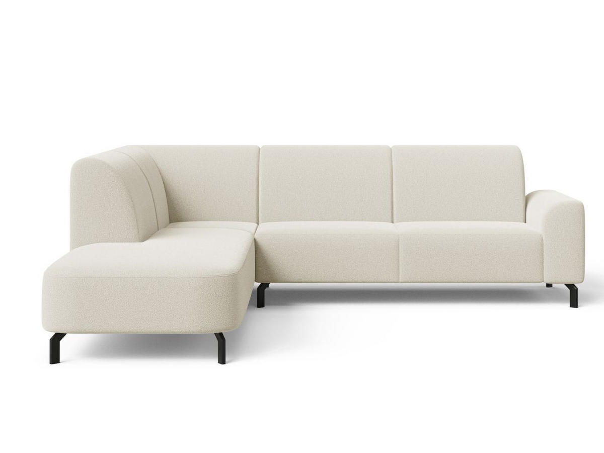 ECKSOFA Regento Creme Links - Creme/Schwarz, Holz/Textil (277/218cm) - Graingold