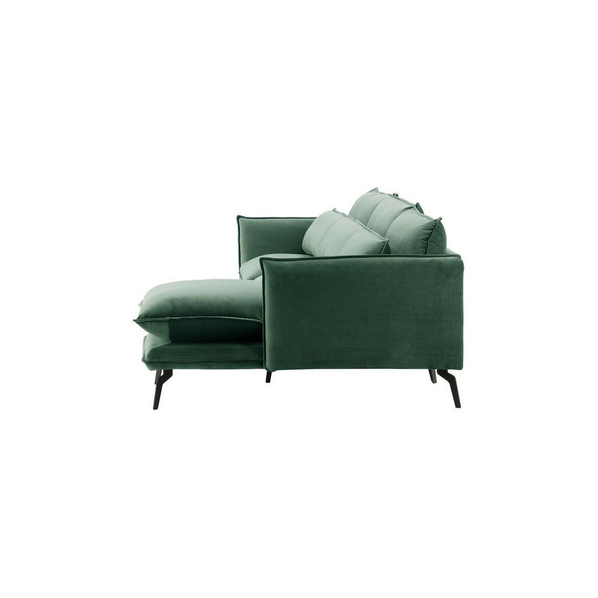 ECKSOFA Layla Rechts-Velluto 12 - Blau, Holz/Textil (278/160cm)