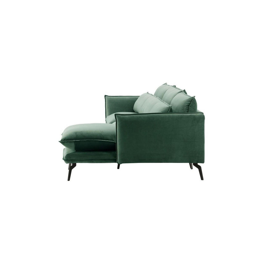 Thumbnail - Ecksofa, Blau, Textil, 4-Sitzer, L-Form, Ottomane rechts, 278x160 cm, Wohnzimmer, Sofas & Couches, Wohnlandschaften, Eck...