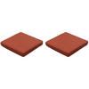 SITZKISSEN Panama 60/60 cm 2er-Set - Rot, Textil (60/8/60cm) - Madison