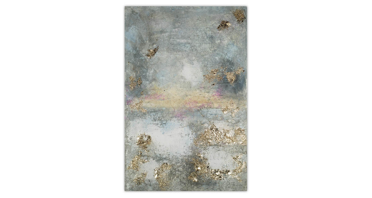 ACRYLBILD HANDGEMALT 80/120 cm - Grau, Holz/Textil (80/120cm) - KUNSTLOFT