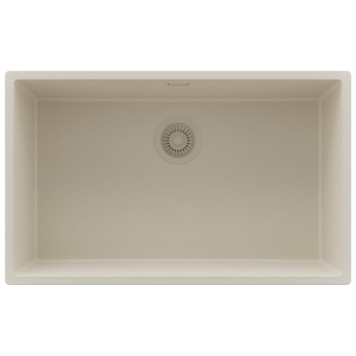 SPÜLBECKEN London Slim, 2-er set Beige 76/47 cm 1 Becken + Ablauf-Set ab 80er Unterschrank - Beige, Kunststoff (76/20/47cm) - Primagran