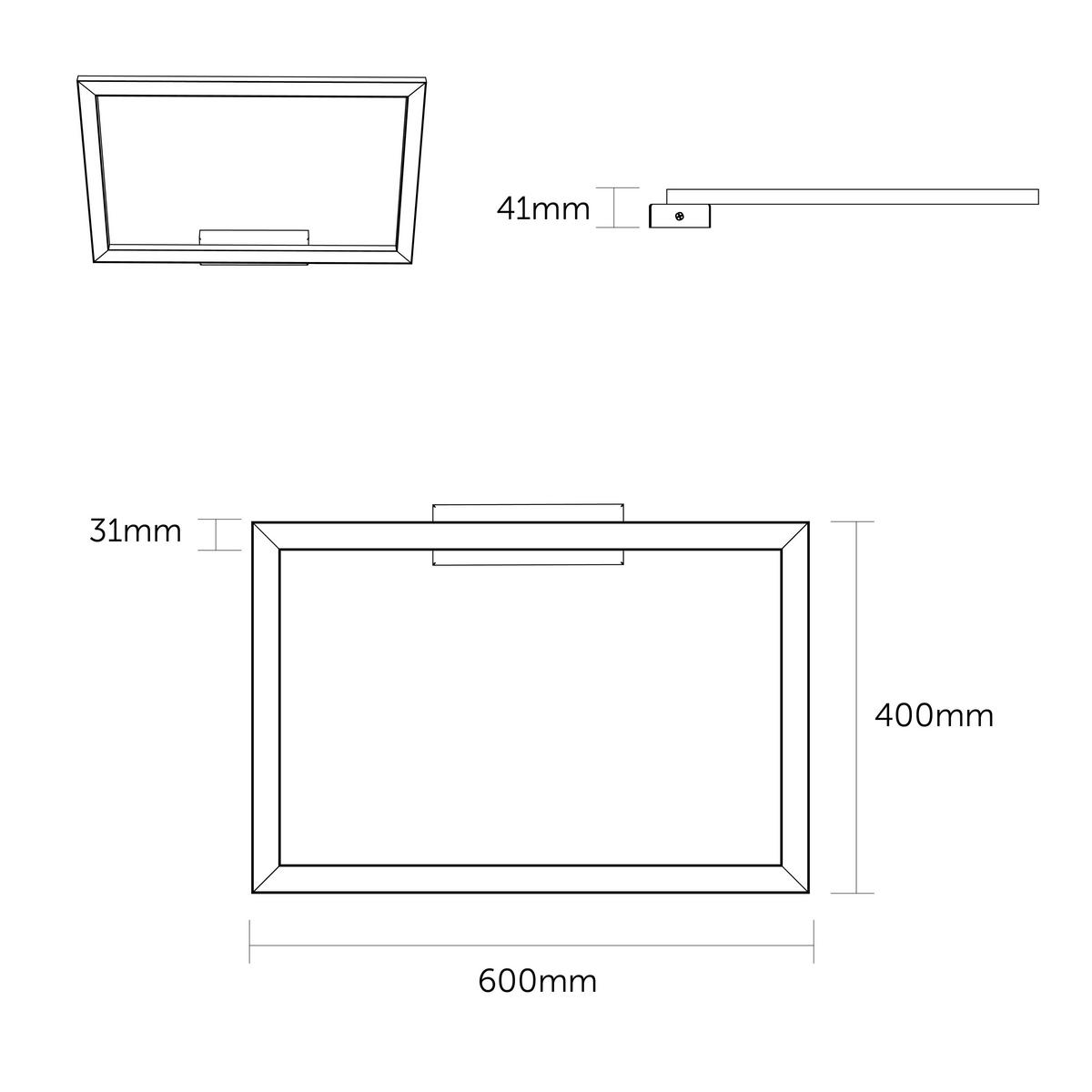 LED-DECKENLEUCHTE - Dunkelbraun, Metall (40/60/100cm) - Lumicom