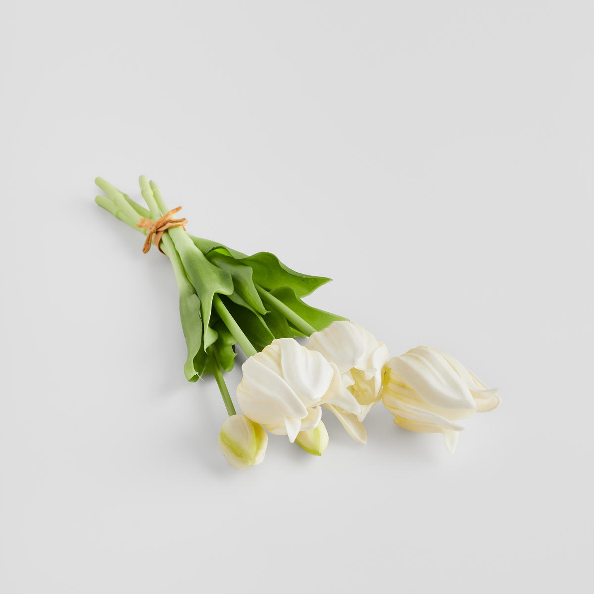 BLUMENSTRAUSS Tulipaniso - Weiß, Kunststoff (10cm) - home&you