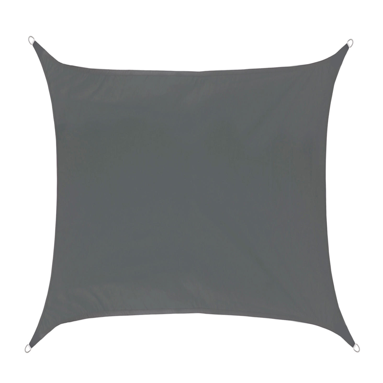 SONNENSEGEL Viereckig 3,6x3,6m - Dunkelgrau, Textil (360/360cm) - SVITA