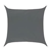 SONNENSEGEL Viereckig 4x4m - Dunkelgrau, Textil (400/400cm) - SVITA