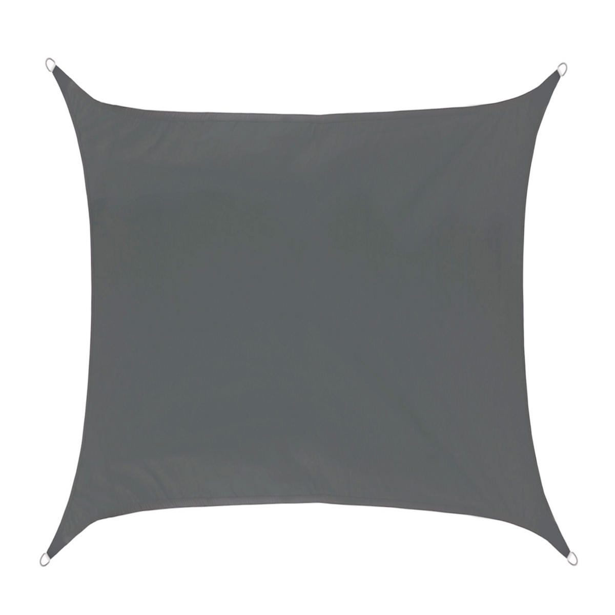 SONNENSEGEL Viereckig 4x4m - Dunkelgrau, Textil (400/400cm) - SVITA