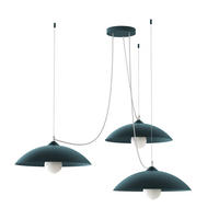 HÄNGELEUCHTE - Blau, Metall (40/40/9cm) - Lumicom