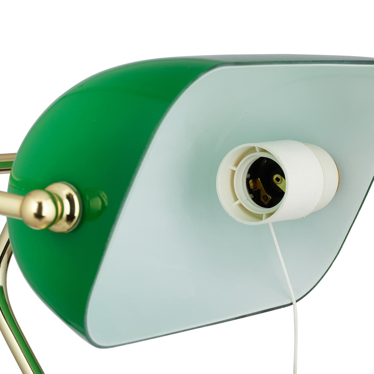 BANKERLAMPE - Multicolor, Glas/Metall (18.5/22.5/31cm) - Relaxdays