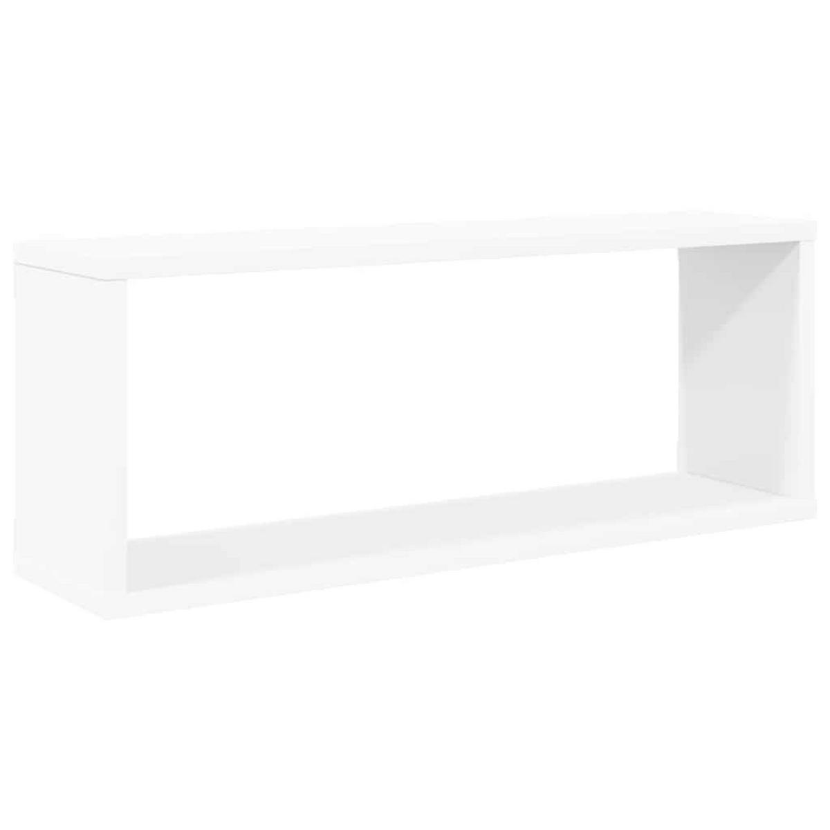 WANDREGALSET 4-teilig 60/15/23 cm aus Holzwerkstoff Weiß - Weiß, Holz (60/23/15cm) - vidaXL