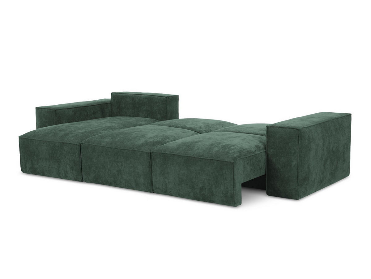 POUF Chenille Stoff Rot - Rotbraun/Schwarz, Holzwerkstoff/Kunststoff (87/46/87cm) - Makamii