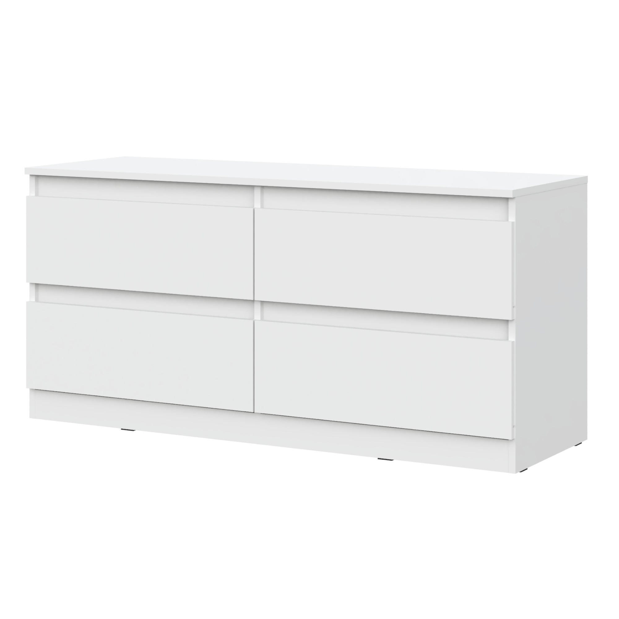 Komodee Lowboard Weiß 127x61x44 cm