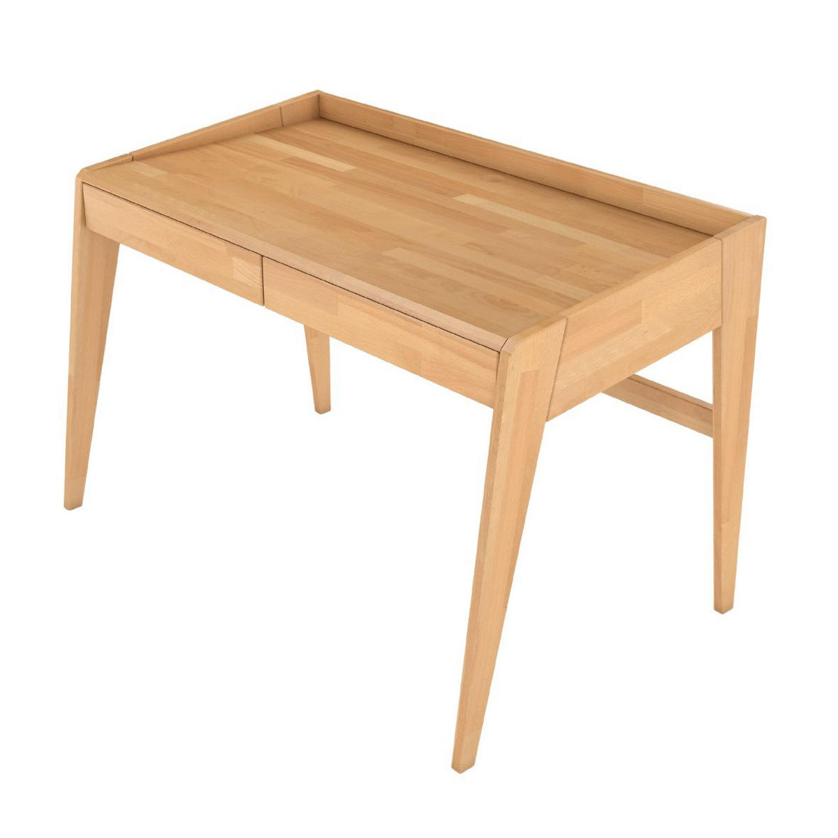 SCHREIBTISCH Lisa, 125/70/81 cm in Naturfarben, Buchenholz - Buchefarben, Holz/Buchenholz (70/125/81cm) - Visby