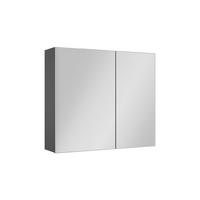 KOPALNIŠKA OMARICA Z OGLEDALOM Lavia, Antracit, 70 x 60.2 cm - antracit, leseni material (70/170/17cm) - Vicco