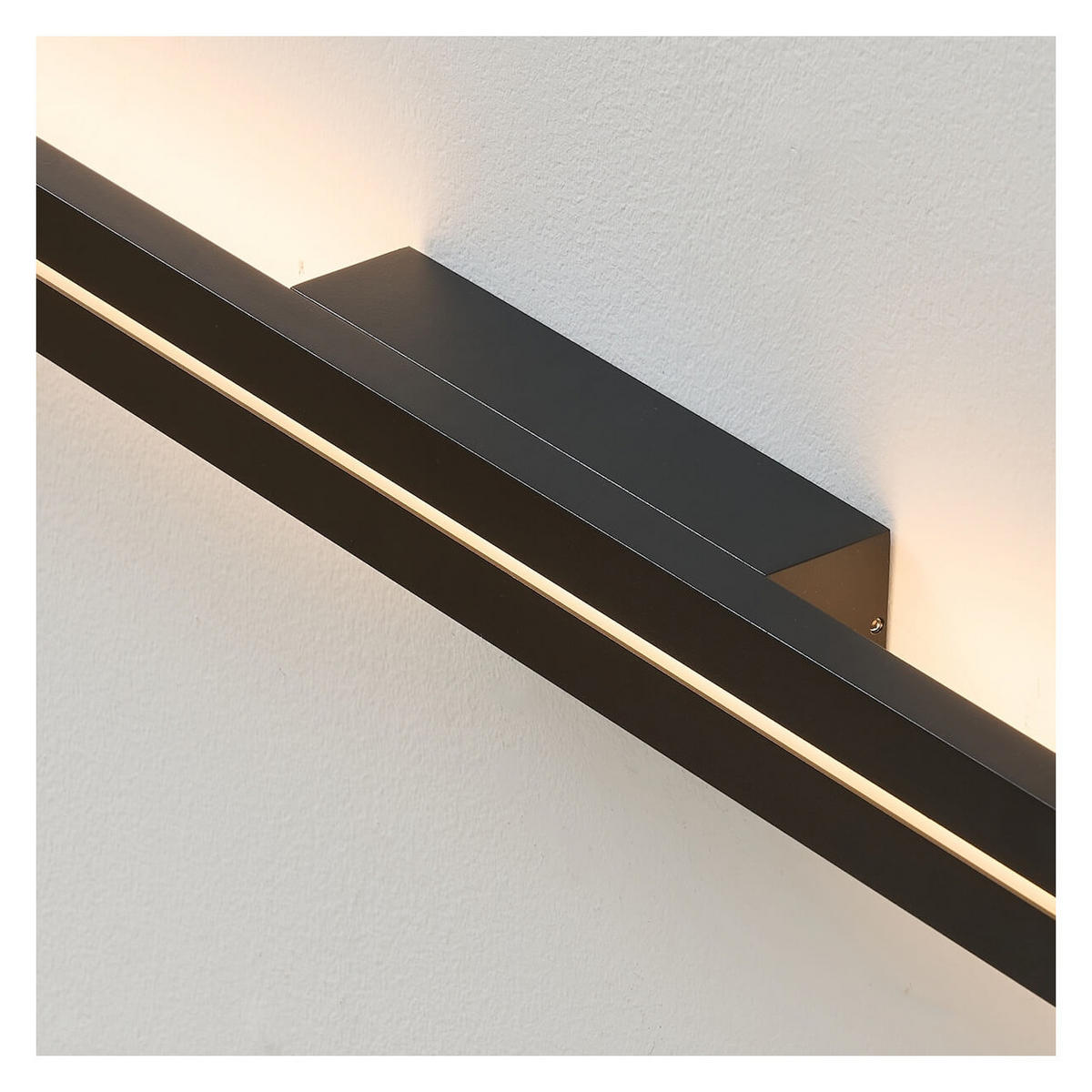 WANDLEUCHTE Noméris, Schwarz, 151cm - Schwarz, Metall (5/151/6cm) - KOSILUM