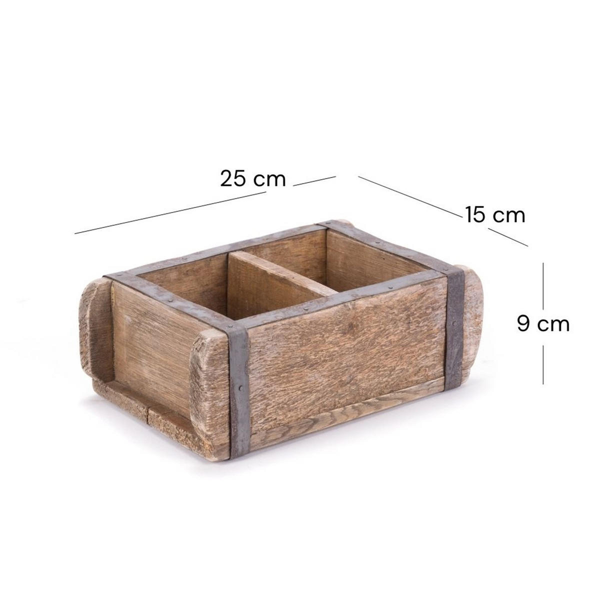 HOLZKISTE Brick Massivholz, Ziegelform - Naturfarben, Holz (9cm) - DESIGN DELIGHTS