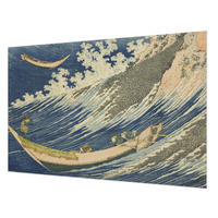 FOTOTAPETE 104x70 cm - Meereswellen - Blau, Textil (104/70cm) - Wallfluent