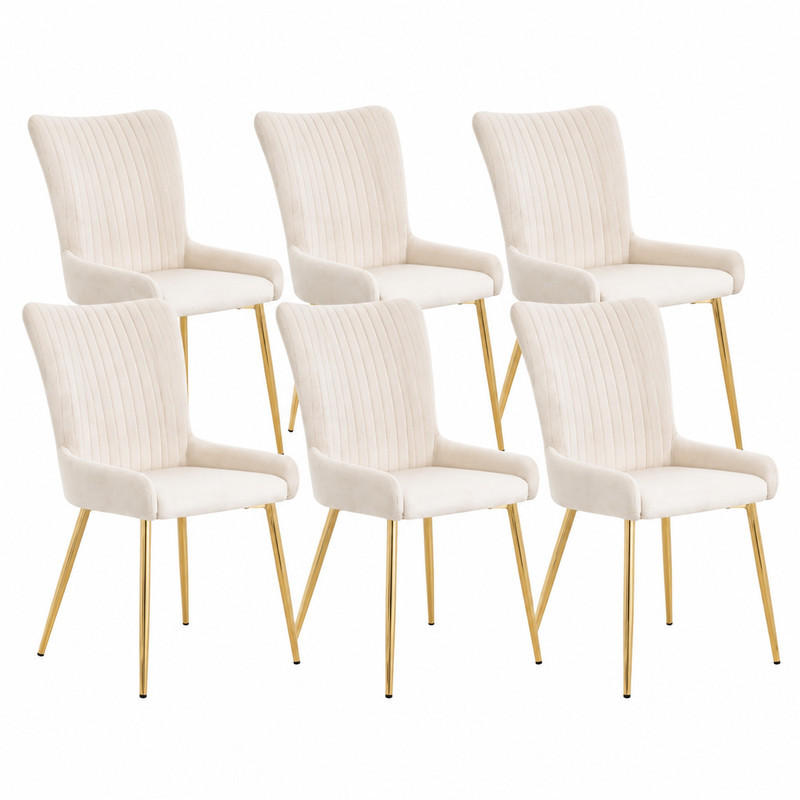 Meubliv Esszimmerstuhl Beige 47x85x58.2 cm