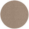 STREIFENBERBER TEPPICH MARTA RUND - Braun, Textil (100/100cm) - Snapstyle