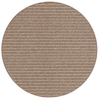 STREIFENBERBER TEPPICH MARTA RUND - Braun, Textil (200/200cm) - Snapstyle