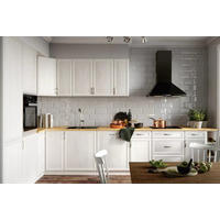 ECKKÜCHE 370 x 210 cm – Sycylia K12-G370 – in Andersen-Kiefer / Matt - Silberfarben/Weiß, Holz/Metall (370/212/58cm) - ROYAL24_MARKT