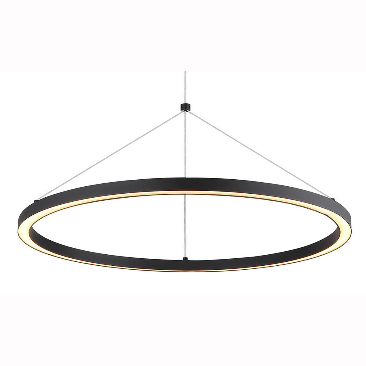LED HÄNGELEUCHTE Metall Schwarz GRENVIX - Schwarz, Metall (50/50/120cm) - Globo Lighting
