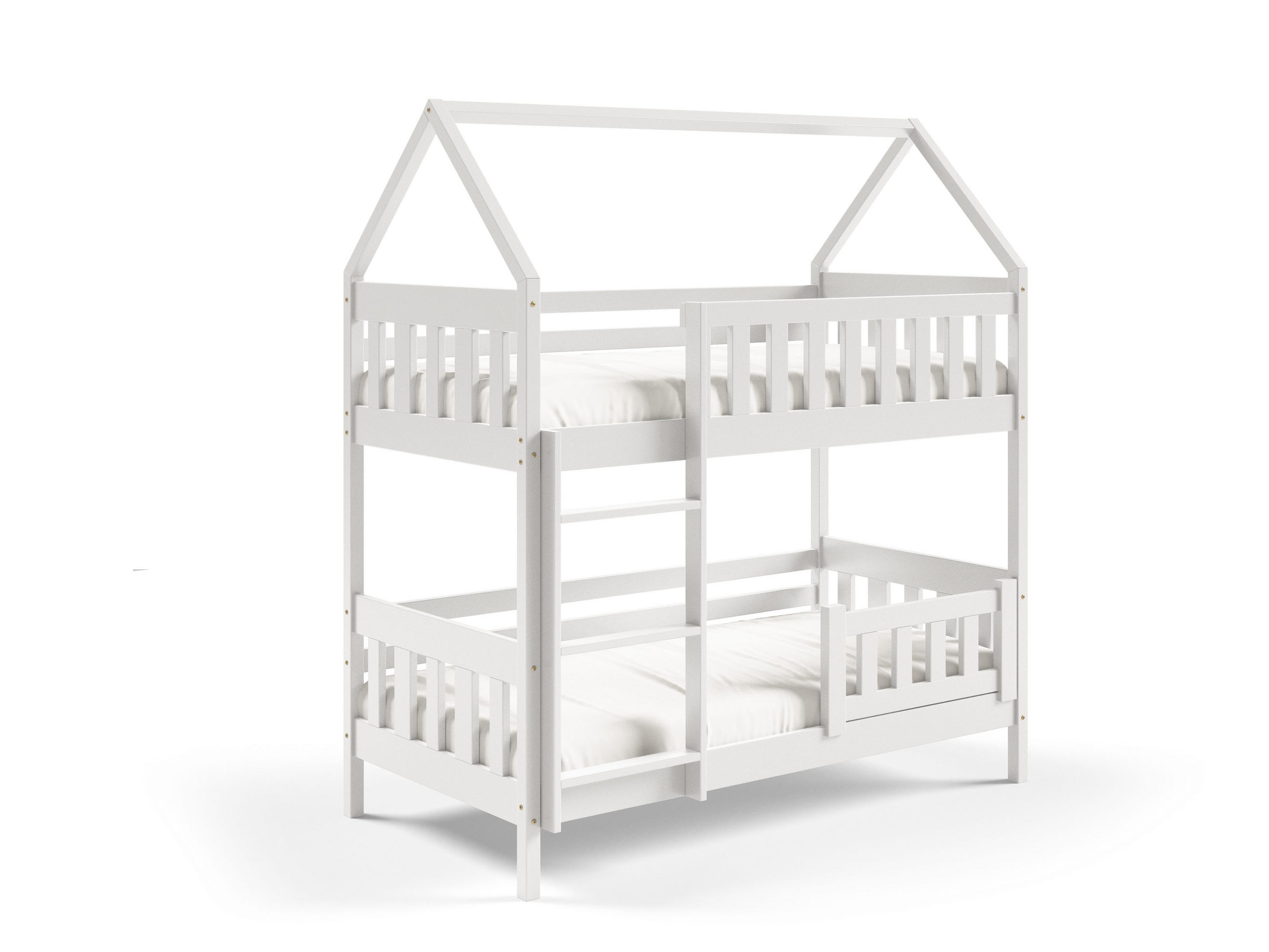 ETAGENBETT ELENA 80x190 cm Weiß - Weiß, Holz (80/190cm) - MASSENO