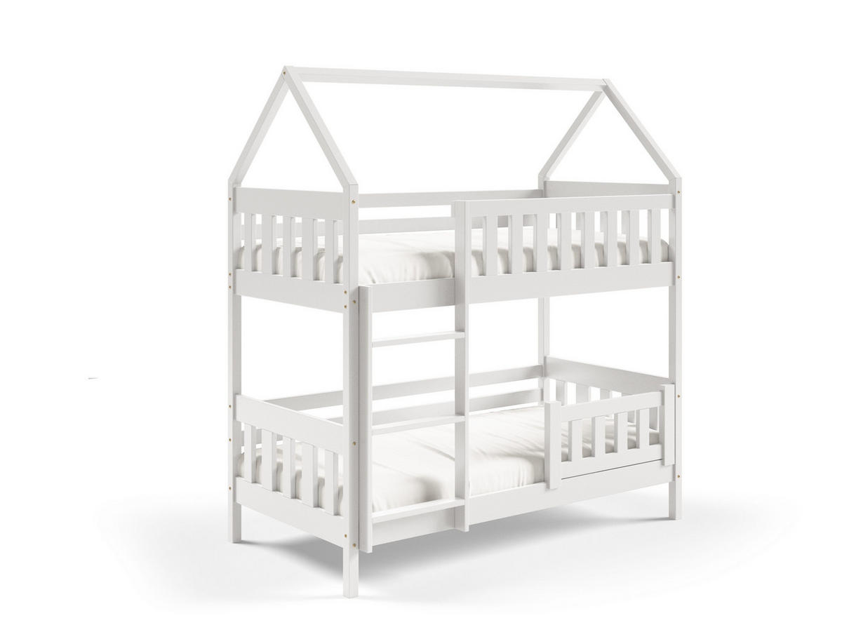 ETAGENBETT ELENA 80x160 cm Weiß - Weiß, Holz (80/160cm) - MASSENO