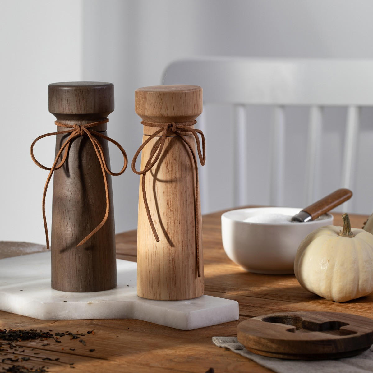 GEWÜRZMÜHLE Kabana 17,5 cm 2er-Set - Naturfarben, Holz (7/17/7cm) - Homla