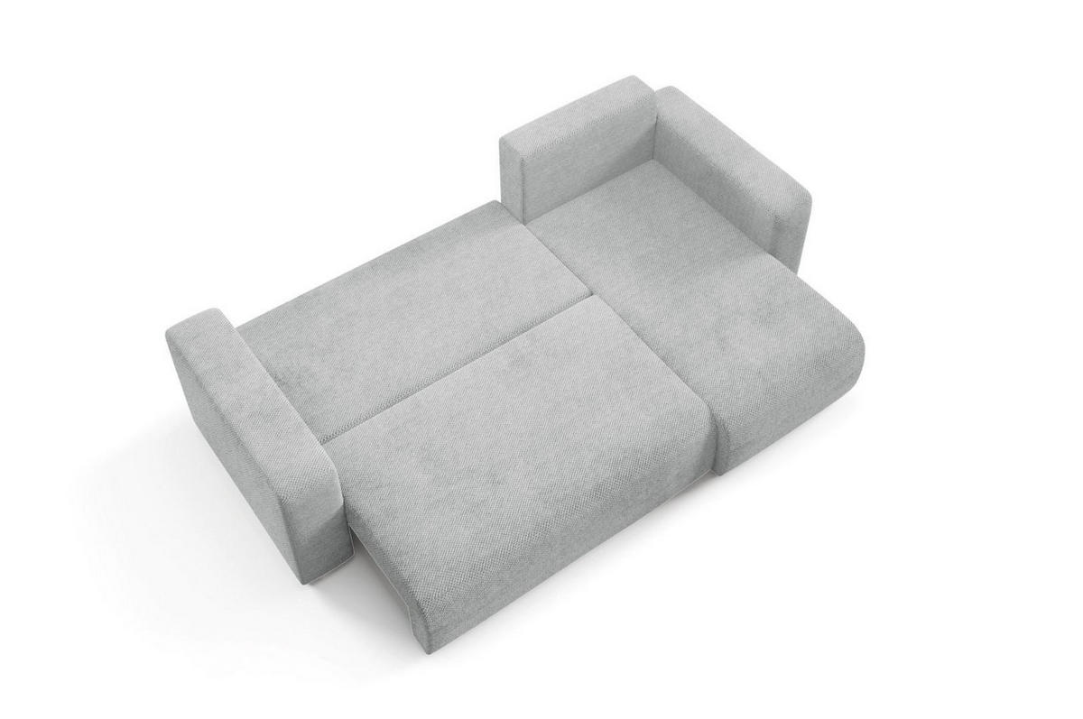 ECKSOFA mit Schlaffunktion Grau - Grau, Textil (247/145cm) - Furnisell